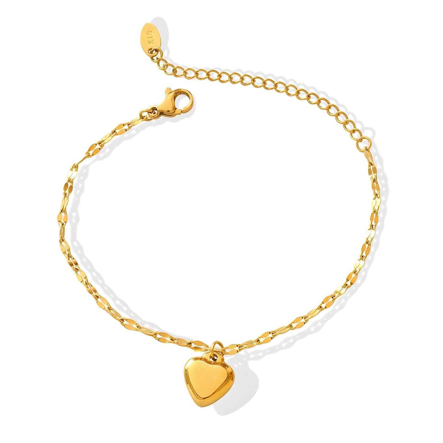 Embrace Elegance Heart Link Bracelet